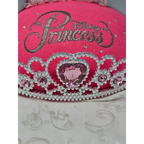 DISNEY PARKS EXCLUSIVE MERCHANDISE PINK & SILVER PRINCESS MOUSE EARS YOUTH OS - Picture 10 of 12